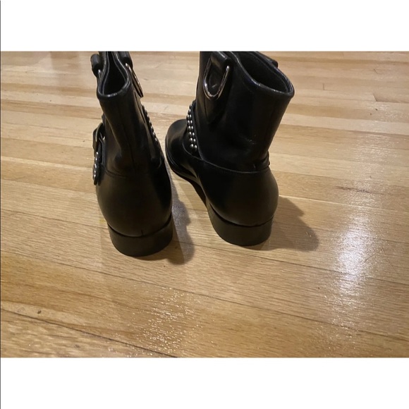 Saint Laurent Women’s studded biker bootie - Picture 3 of 12